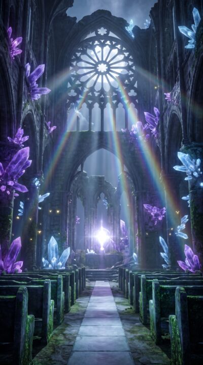 Crystal Cathedral Ruins Mobile Wallpaper
